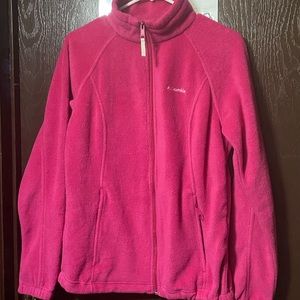 Columbia Pink Fleece Jacket - Size L - (F)